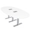 Skutchi Designs 45 in W, 96 in L, 29 in H, Engineered Wood Top, White HAR-BOVL-46X92-T-ELEC-XD09 - alternate 1